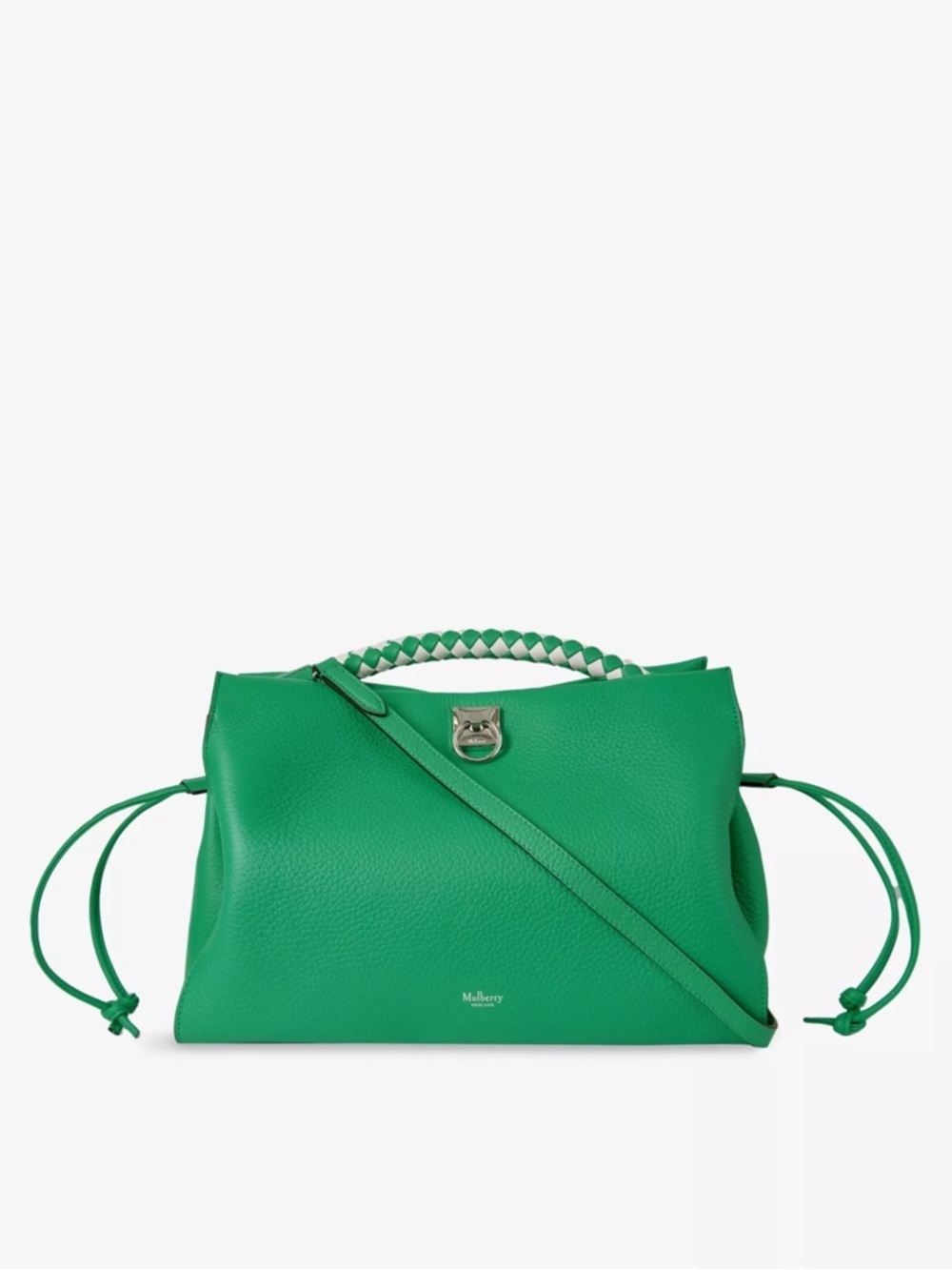MULBERRY IRIS Green Leather Top-Handle Women’s Bag. NWOT
